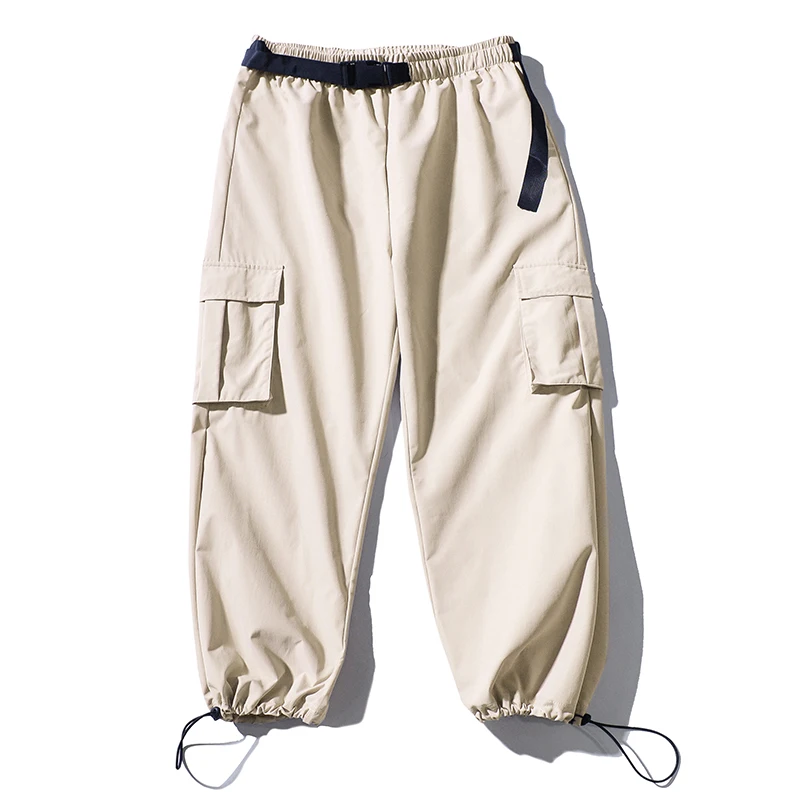 Ice Silk Men's Summer Loose Cuffed Trendy Sports Sweatpants Straight Leg Wide Leg Pants Casual Straight Leg Pants