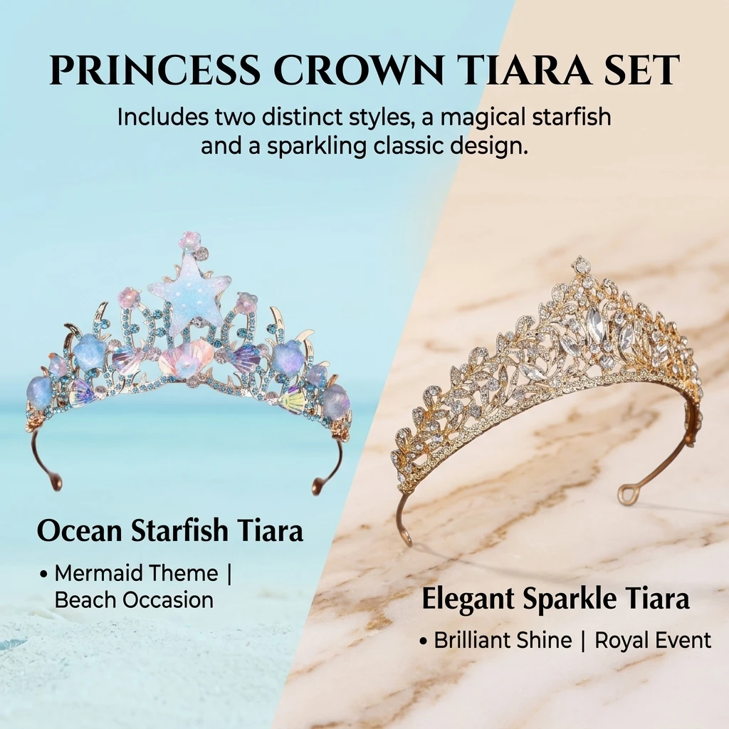 تاج عروس مرصع بالأحجار الكريمة - مراجعة Women'S Wedding Accessories وسعره