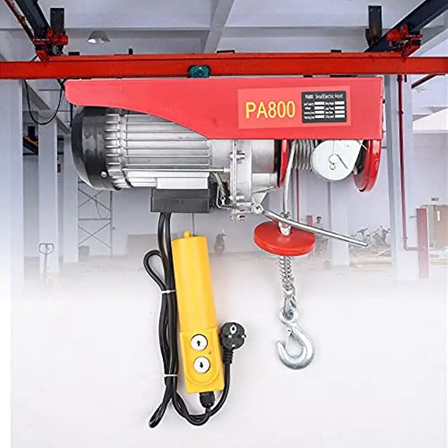 400-800KG Electric Rope Scaffold Winch Hoist Lifting Tools Crane 220V 1450W Ropewin Crane Winch Elevator Durable