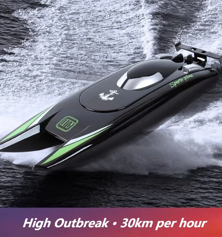 2.4g 30km/H Dual-Motor Remote Control Boat High-Speed Speed Boat Children'S Racing Boat Water Sports Boys Toys Birthday Gift