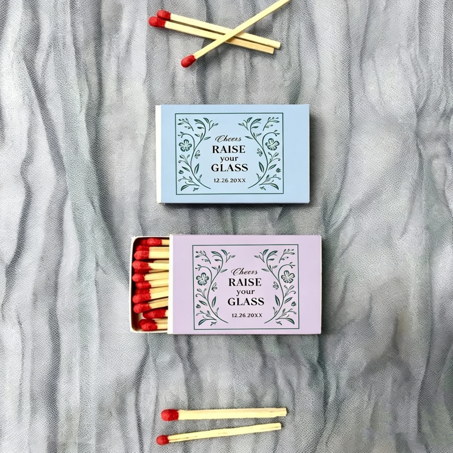

Personalized Wedding Sturdy Matchboxes, Custom Durable Safety Matches, Practical Favours for Wedding