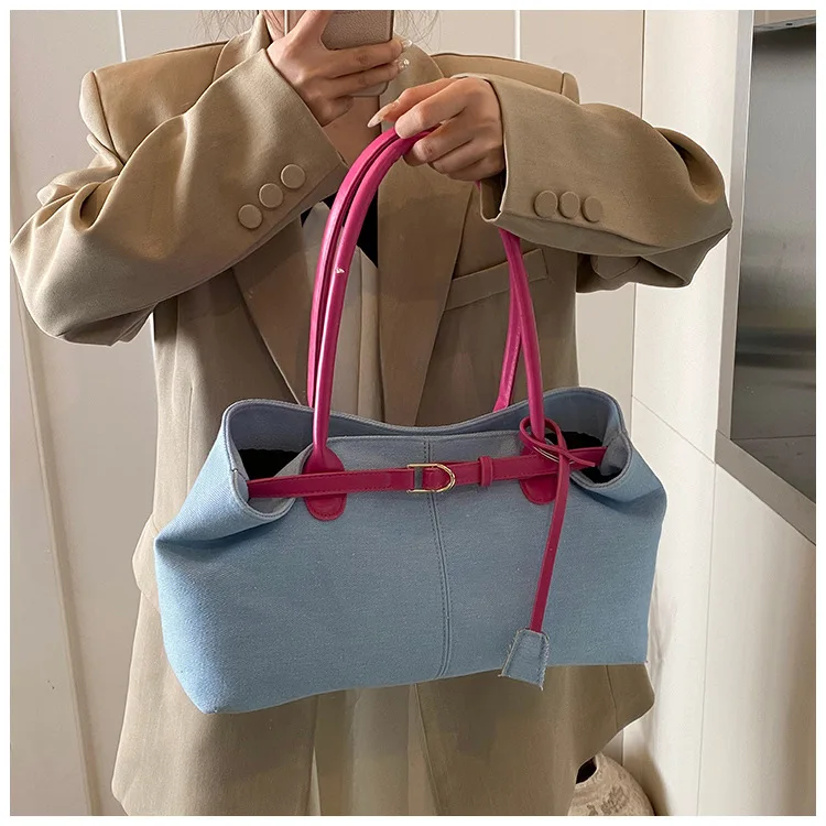 Fashionable Versatile Casual Large-Capacity Shoulder Bag for Women description 19