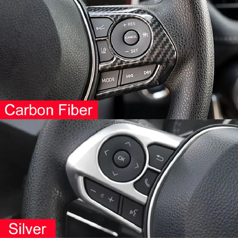 

For Toyota Camry XV70 2018 2019 2020 2021 2022 2023 Hybrid Car Steering Wheel Switch Buttons Control Keys Trim Cover Accessories