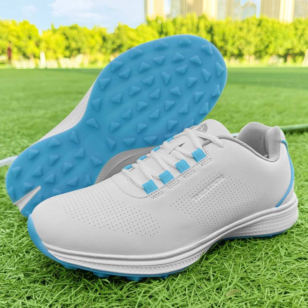 Damskie buty golfowe outdoorowe antypoślizgowe do chodzenia i uprawiania sportu, profesjonalne buty golfowe bez kolców dla par.
