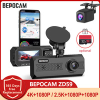 BEPOCAM ZD59 3 Channel Dash Cam 4K+1080P Built-in WIFI 3.16\