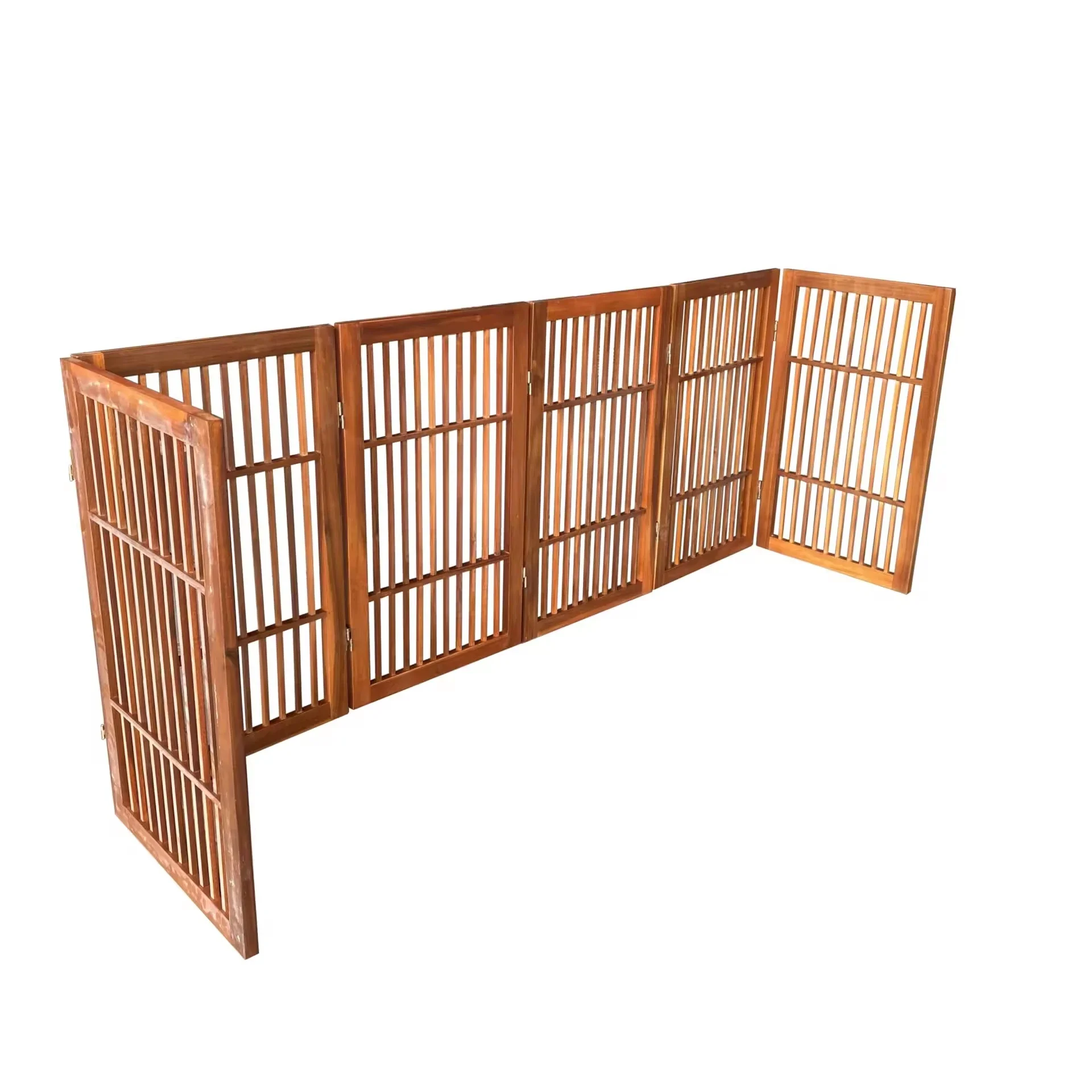 High Grade Wholesale Indoor House Wooden Cat Pet Fence For Dog Pet Family Wood Fencing For Sale