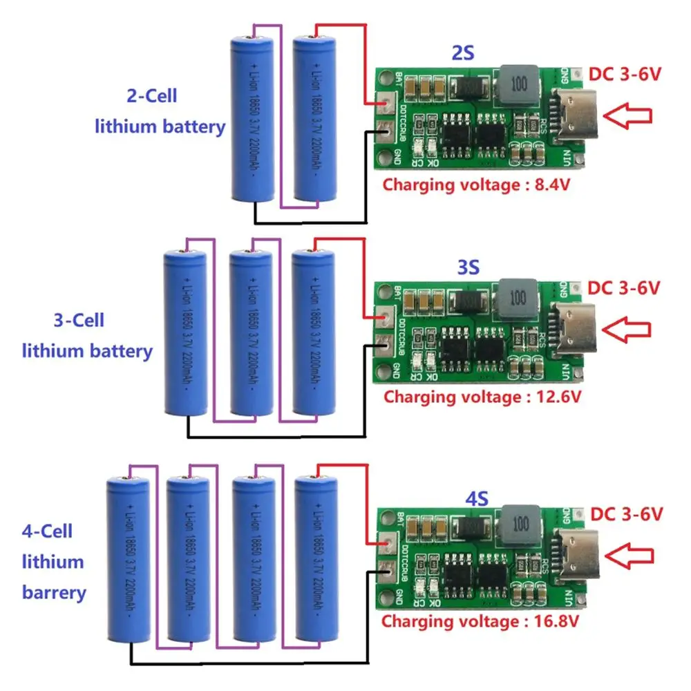 Li-Ion Charging Module Step-Up LiPo Polymer Protection Board Li-Ion Charger Module Lithium Battery Step-Up Boost Boost Module