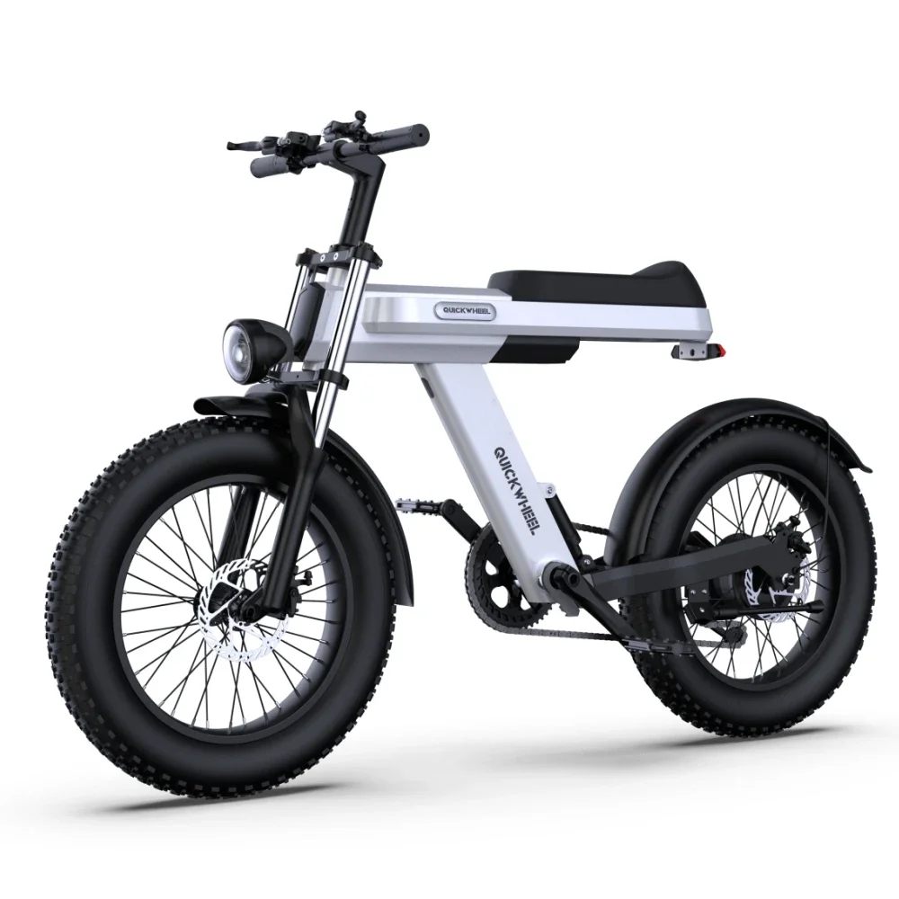 Quickwheel C9 2 Wheel Cheap New 1000W 48V 15Ah Electric Moped Bike With Pedals Electrica Ebike Scooter Low Price Electric Bike