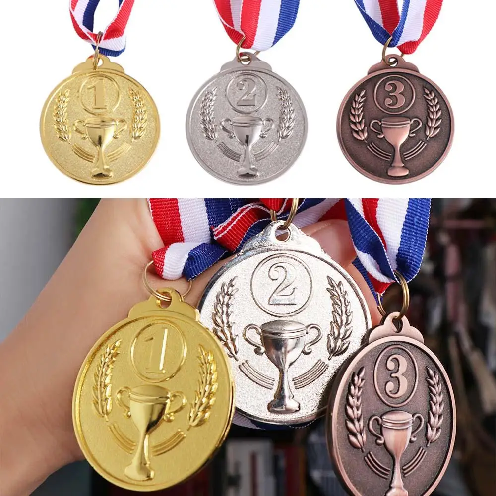 

Winner Reward Gold Silver Bronze Medals Dancing Swimming Zinc Alloy Award Medals Sports Game Running Competition Rewards Prizes