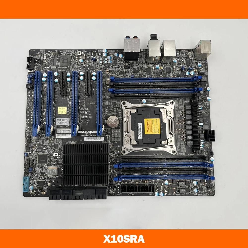 

Материнская плата для Supermicro Xeon E5-2600/1600 v4/v3 Core i7 LGA2011 DDR4 PCI-E 3,0 SATA3 X10SRA