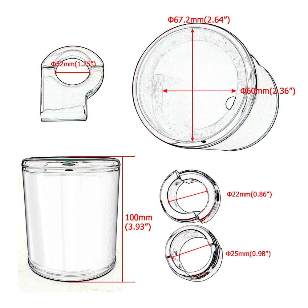 調整可能なオートバイカップホルダー,ハンドルバーマウント,クロームアルミニウム,ハーレーダビッドソン,ツーリングストリートグライド,ATV, 22mm-32mm