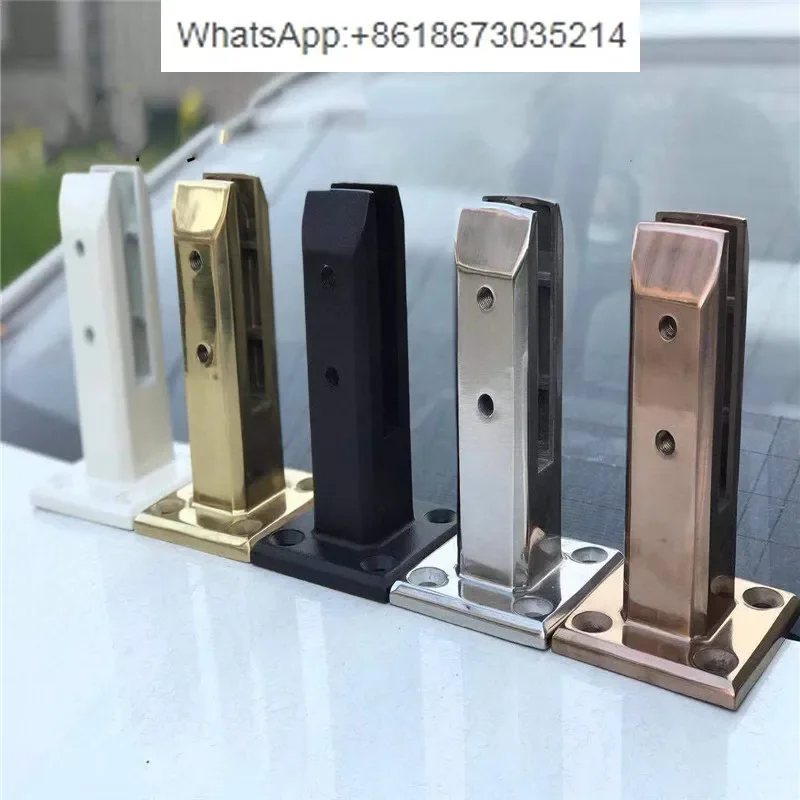 Panel Pool Fence Stainless Glass Staircase Bracket Mount Fasteners Clips  Staircase Railing 90 Degree Installation Glass Support