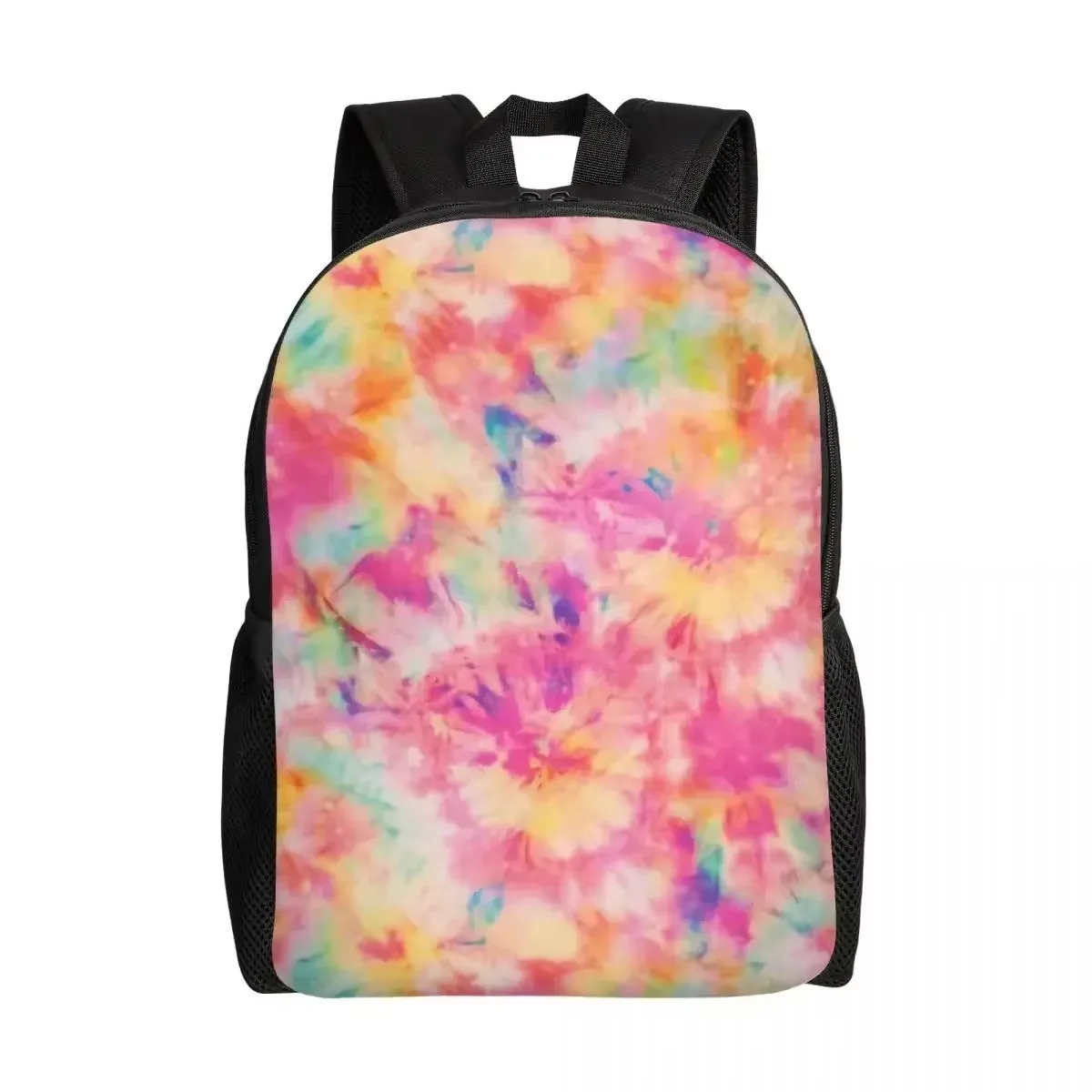 Custom Tie Dye Blue Green And Yellow Travel Backpack Men Women School Computer Bookbag Dyeing Art College Student Daypack Bags
