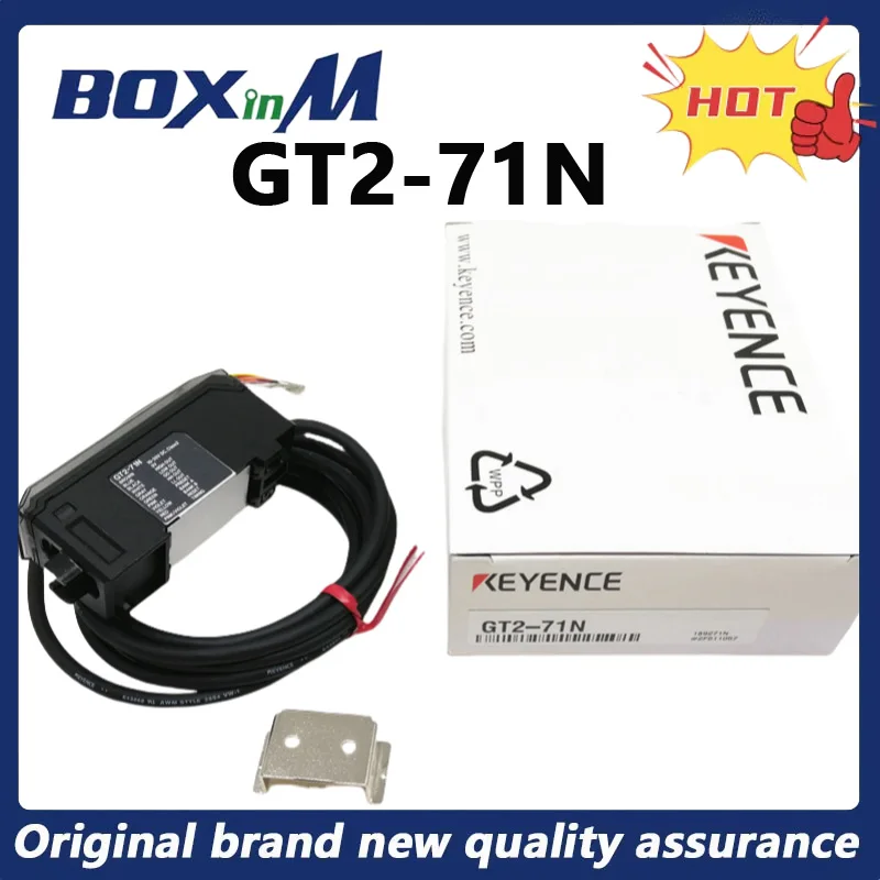 Amplificador de sensor digital de contato de alta precisão KEYENCE GT2-71N tipo trilho DIN NPN