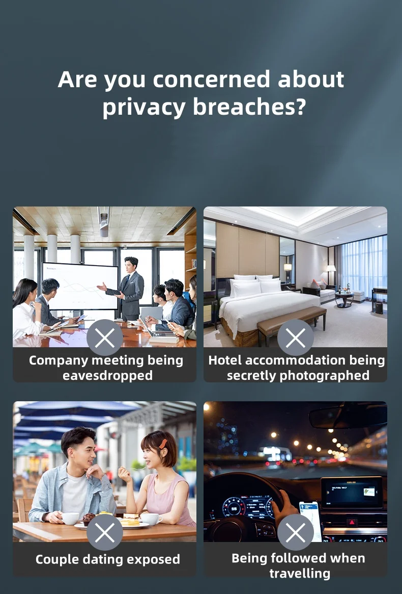 Camera Detector Security Protection Anti-snooping Anti-tracking Anti-Location infrared scanning Camera Detector for hotel house