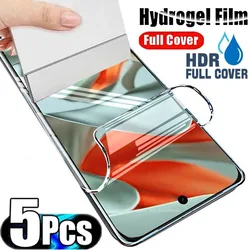 5PCS Screen Protector for Google Pixel 9 8 Pro XL 7 6 Clear Hydrogel Film for Google Pixel 8 7 6 Pro 8A 7A 6A Protection Film