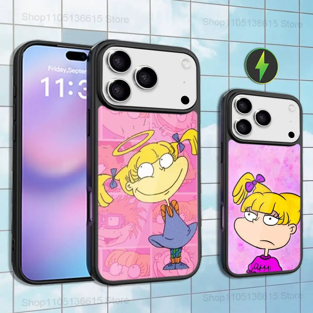 

Cute R-Rugrats A-AngelICA Case For iPhone 16,15,17,14,13,12,11,Pro,Max,Plus,Air Mini,Magsafe,Magnetic Wireless Charging Case