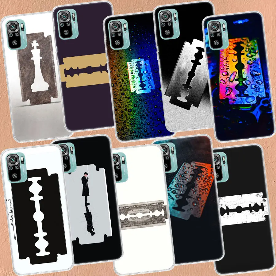 かみそりの刃電話ケースシャオ mi ポコ X3 NFC X4 F4 GT M3 M4 M5 M5S X7 X5 X6 プロ 5 グラム mi F6 F5 F3 F2 F1 シリコンカバー TPU Capa Coq