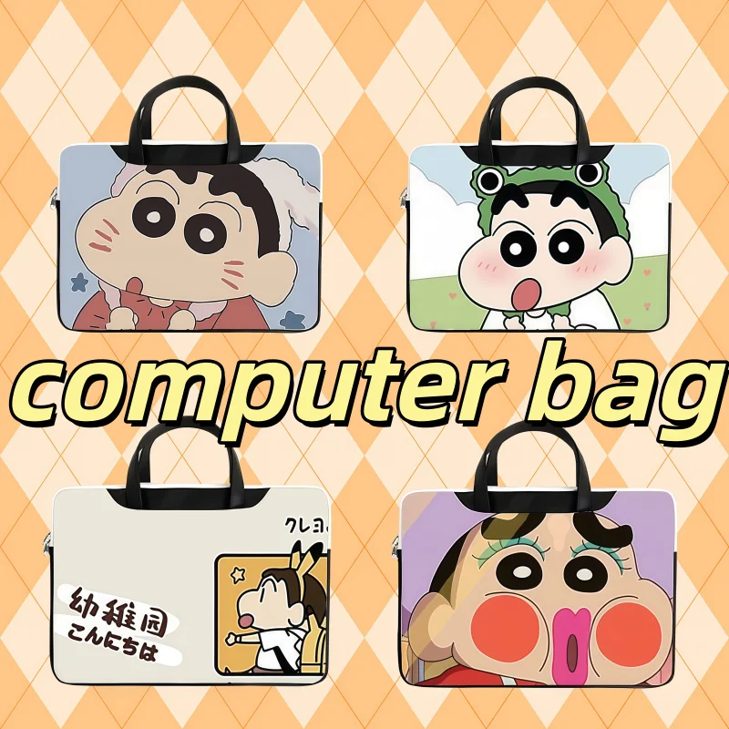 

Anime Crayon Shin-chan Cute Laptop Bag 12 13 14 15 Inch Waterproof Laptop Bag for Macbook Air Pro 16 Dell Xiaomi Huawei Handbag