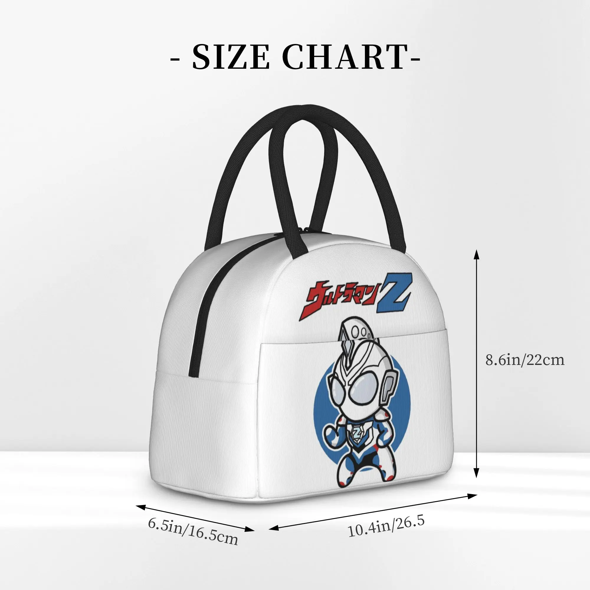 Ultramans Z Original Form Chibi Style Kawaii Insulated Lunch Bag Large Reusable Thermal Bag Lunch Box Tote Bento Pouch view 3