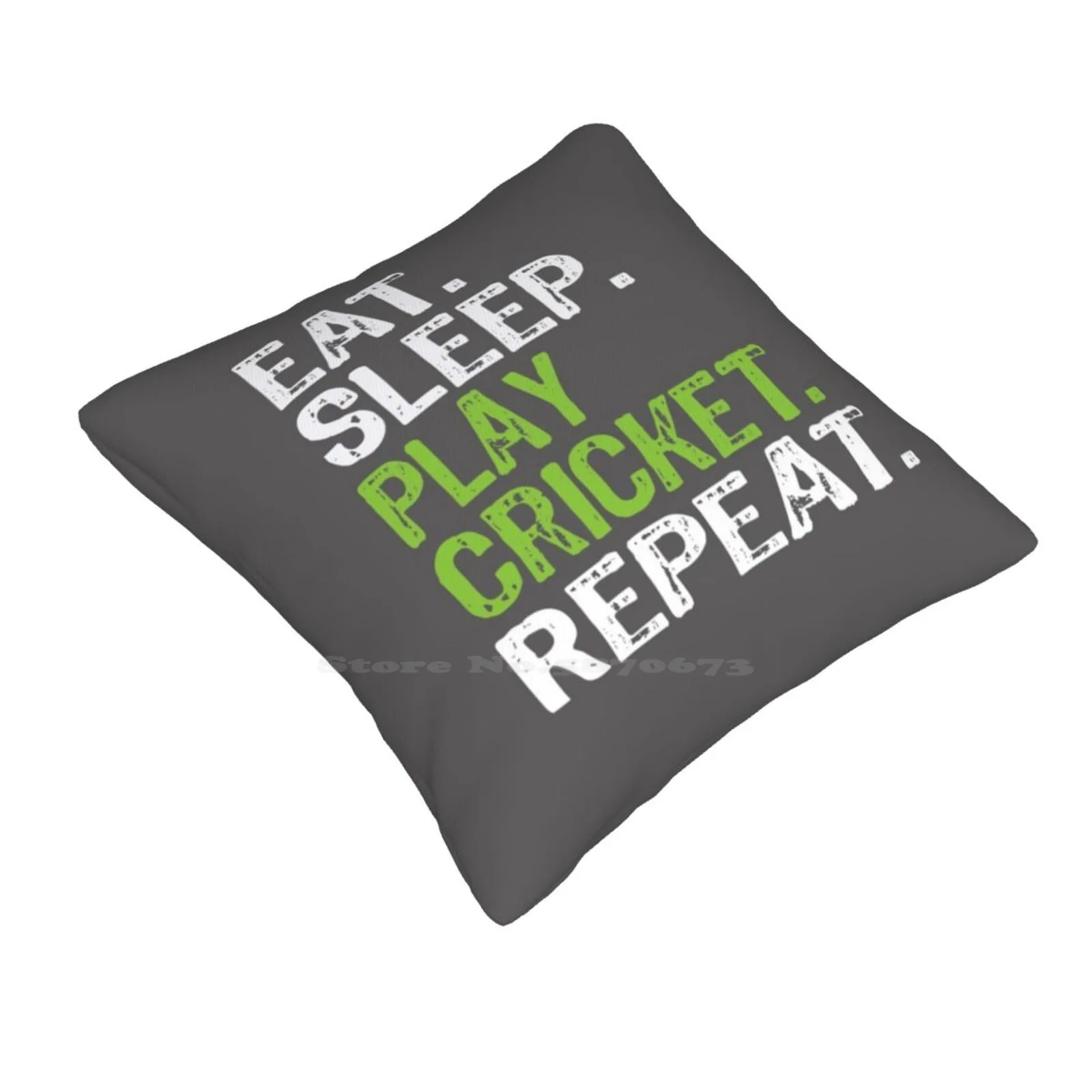 Best Eat Sleep Cricket Gift Design Home Sofa Car Waist Throw Pillowcase Cricket Coach Love Cricket Cute Cricket Boys Cricket