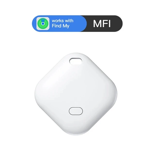 Con Apple Find My Dispositivo de recordatorio antipérdida, rastreador Bluetooth con clasificación MFI, buscador de llaves para mascotas para niños,