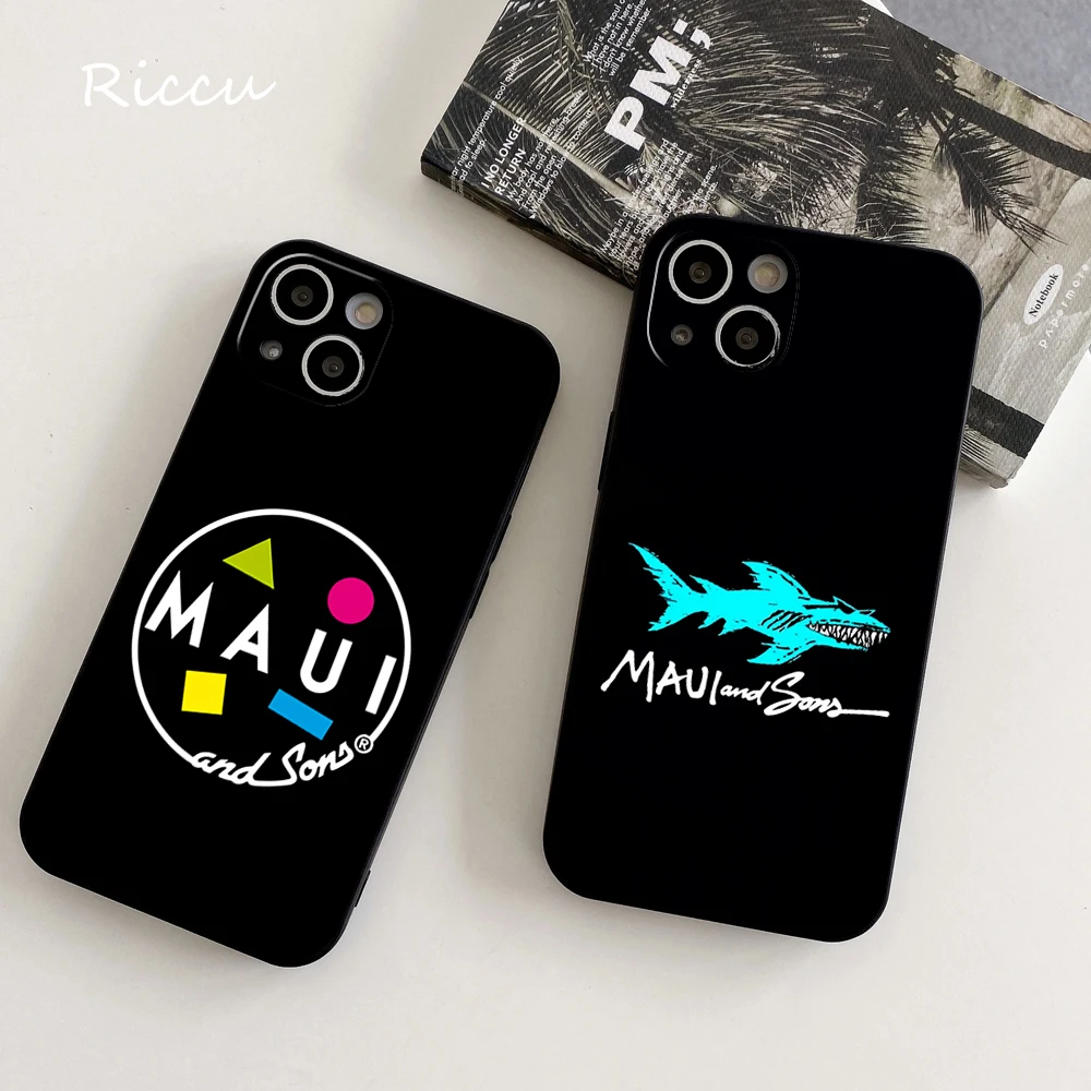 FOR IPhone 15 Phone Case 14 11 12 Pro 8 7 Plus X Pro 14 15 plus XR XS 14 13 pro MAUI AND SONS Surf Sakataboard Soft Phone Covers