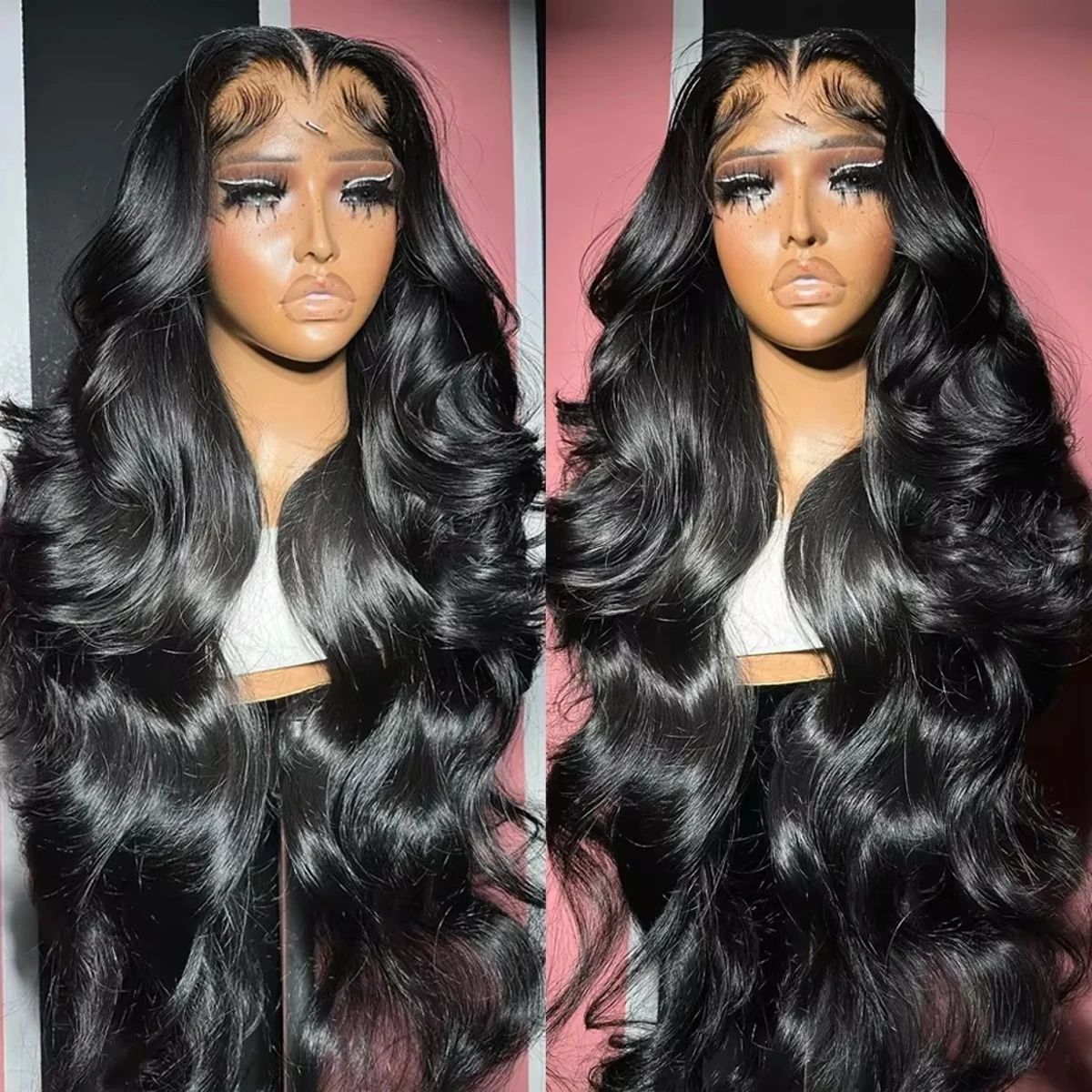 30inch Body Wave 13x4 Lace Front Human Hair Wig 13x6 Lace Frontal Wigs For Women Brazilian HD Transparent Lace Closure Wig