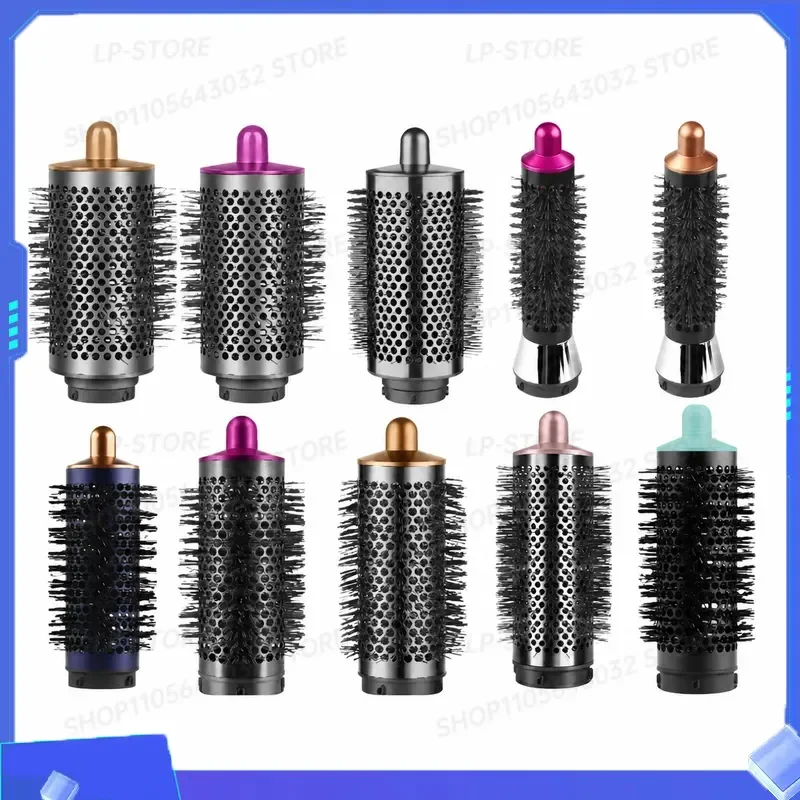 for Hair Dryer Accessories Large Round Brush Small Round Brush Air Bangs Comb Cylindrical Styling Tool Compatible