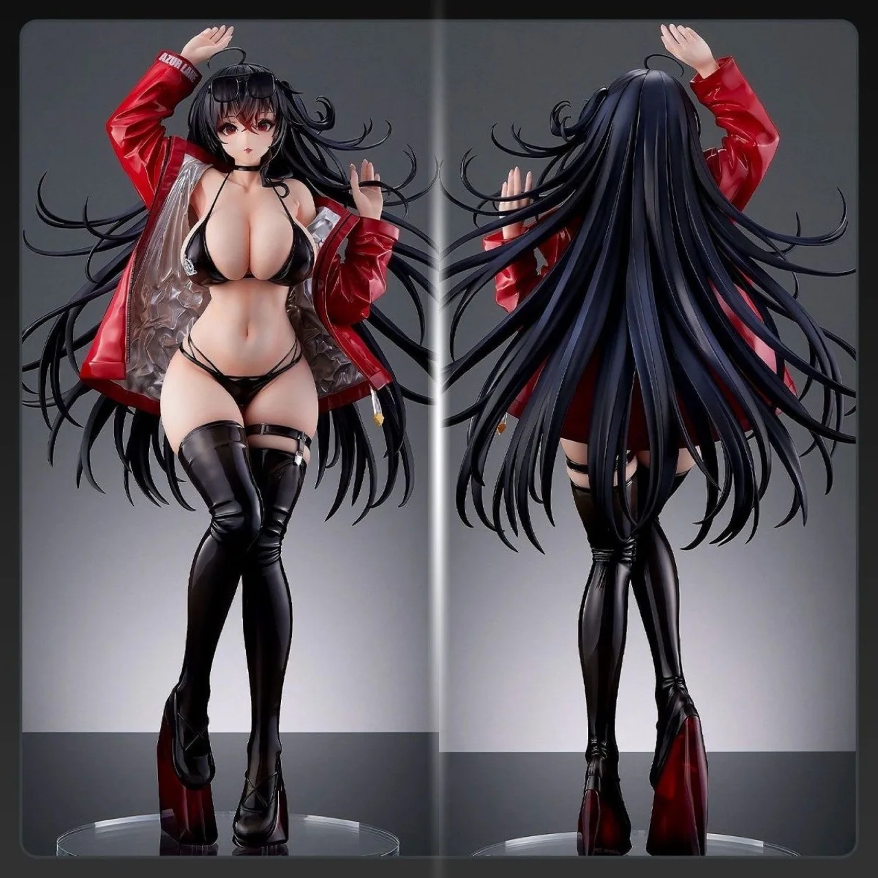 43 cm Azur Lane course reine Taihou belle fille GK Statue Anime figurines d'action faites à la main étui de bureau décoration ornement cadeau