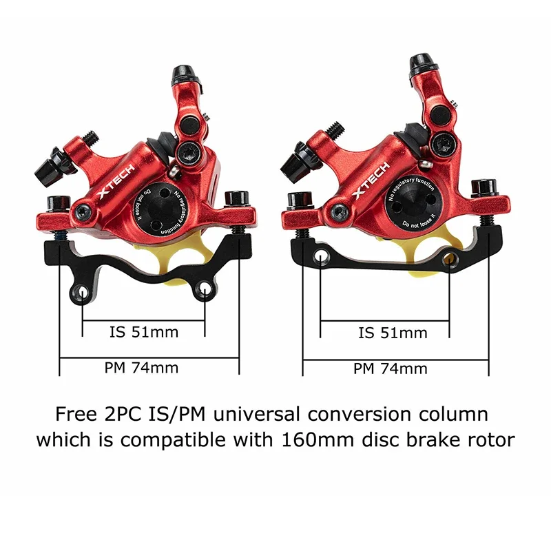 ZOOM MTB Hydraulic Disc Brake Caliper Fit 160 Bicycle Brake Set Bike Hydraulic Brakes Caliper AVID HS1 160mm Rotor Cycling Part