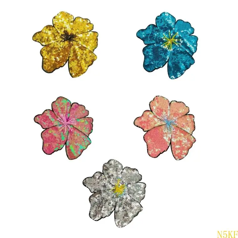 

N5KF Blitters Flower Applique Patches для сцены показывать костюм