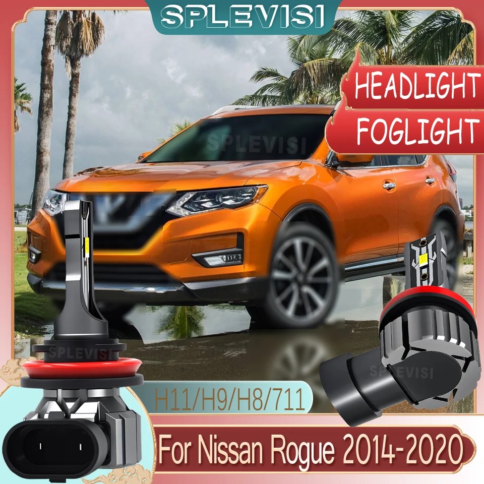 

Light Up the Road Far Ahead More Durable Headlight Bulbs High/Low/Fog Light For Nissan Rogue 2014 2015 2016 2017 2018 2019 2020