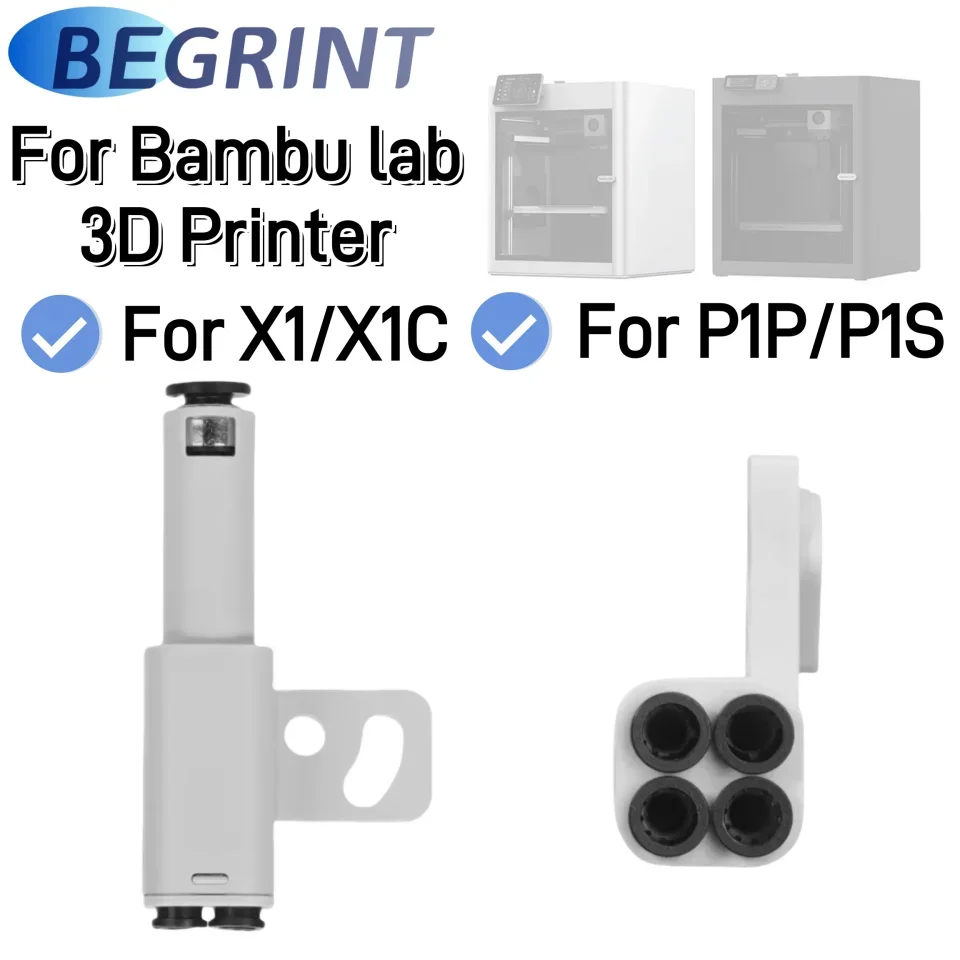 

Для лабораторного адаптера Bambu 4-в-1 из ПТФЭ, материал расширения трубы, порт расширения AMS, подключение 4 модуля питания для деталей Bambu X1 X1C P1P P1S