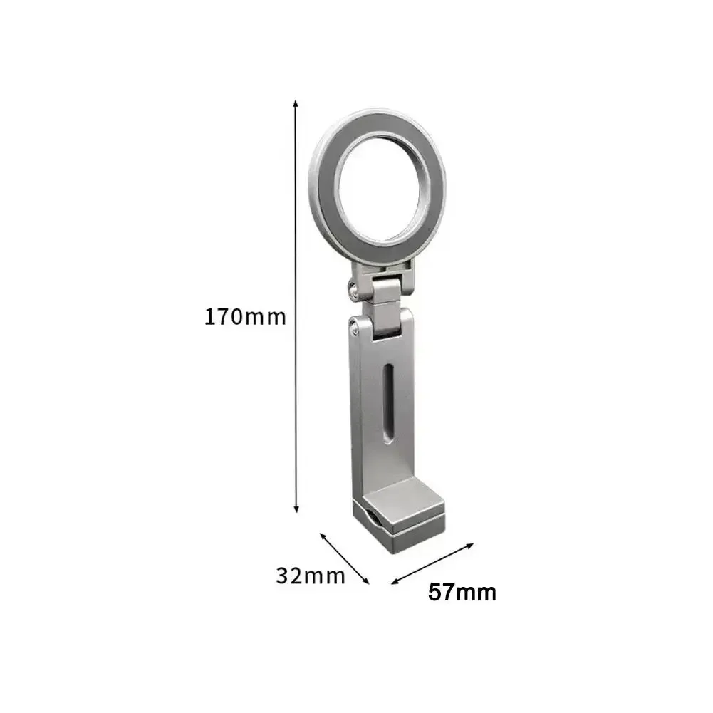 Adjustable Universal Magnetic Phone Holder Travel Essentials Flexible Rotation Hands-Free Airplane Phone Mount Seat Phone Stand