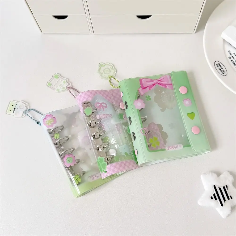 Cute Spiral Binder Looseleaf Notebook Daily Planner Cartoon Paper Refill Bear PVC Binder Inside Page Students