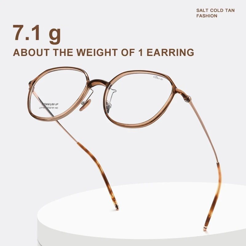 KANSEPT 여성용 초경량 컴포트 타원형 소형 프레임, 블루 라이트 차단, 맞춤형 처방 독서 유리, L9116, 7.1g