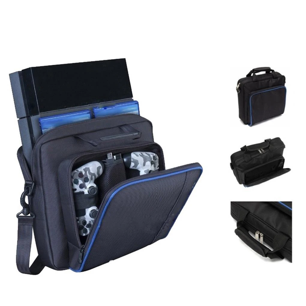 Storage Bag Waterproof Protective Case Wear-resistance Backpack One Shoulder Cool Appearance Replacement for PS4