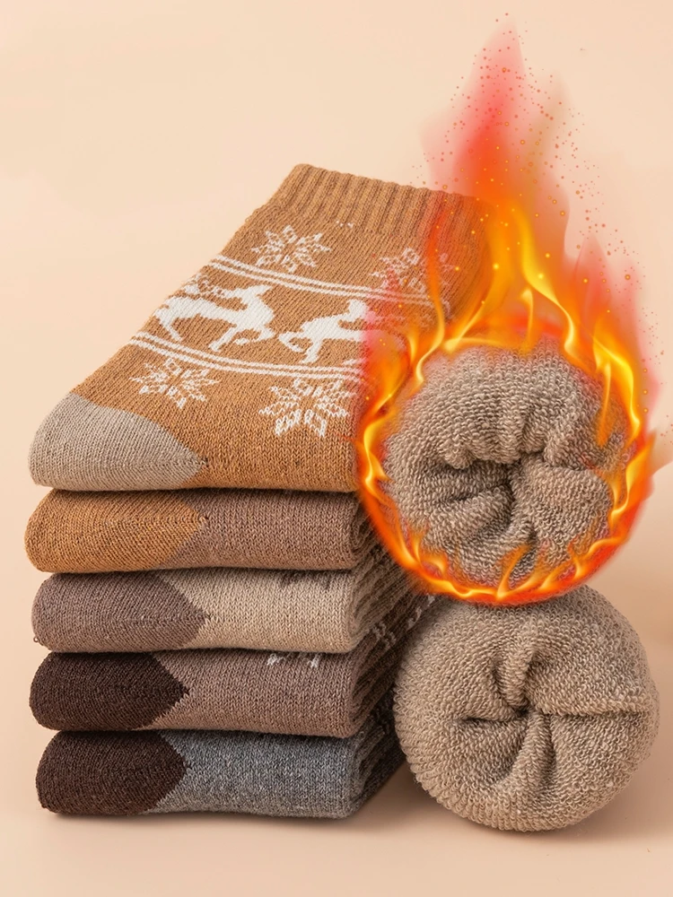 1/3/5 пар зимних утепленных носков для мужчин, морозостойкие носки до середины икры, подходят для весеннего фестиваля и рождества, с узорами оленя, теплые длинные носки на флисовой подкладке, носки в европейском и американском стиле ретро, носки в художественном стиле для мужчин, японские и корейские модные зимние носки для мужчин, носки-тапочки, носки, носки, носки для пола, носки, домашние, носки, теп, носки, носки, носки, подходят для весны, подходят для весны и рождественские спорт