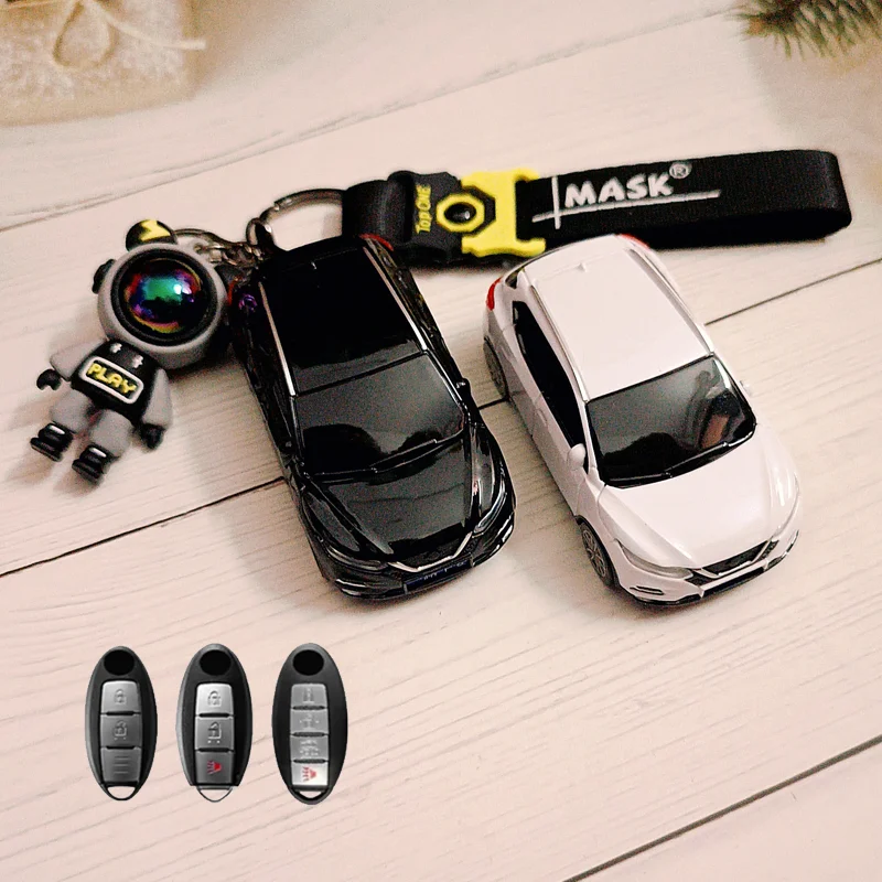

Car Model for Nissan Qashqai Key Case for Altima Coupe Armada GTR Maxima Murano Cross Remote Key Cover Fob Keychain Accessories