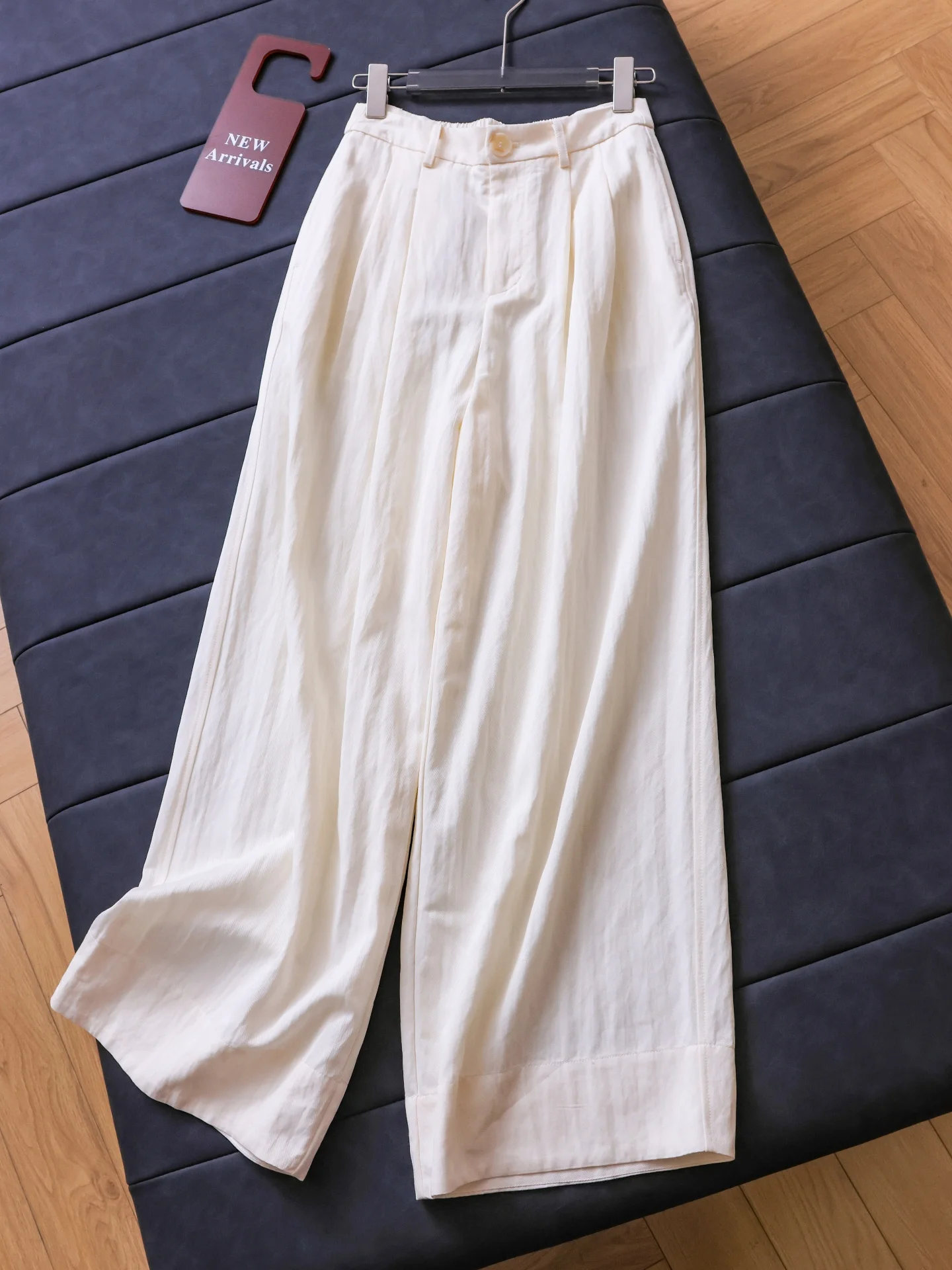 

Slimming High Waist Straight Leg Casual Pants Women's Color Loose Fit Trousers Commuter Versatile Wide Leg Pants