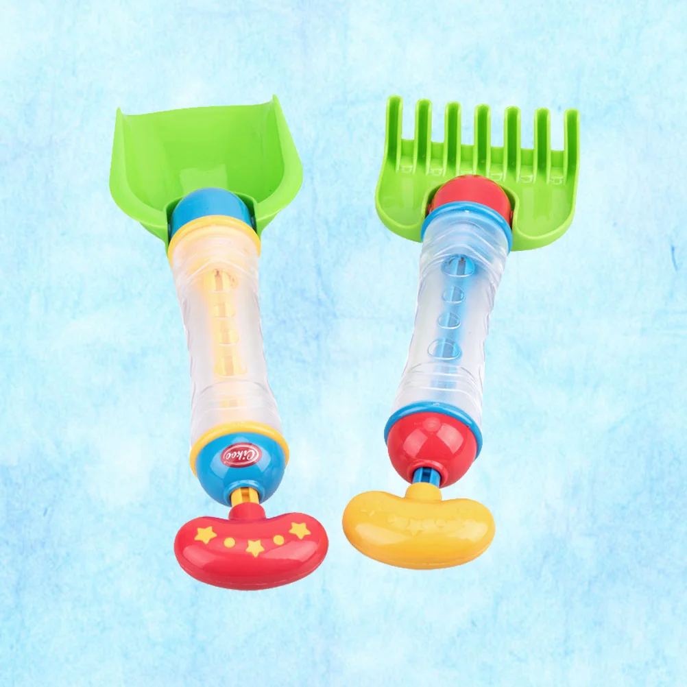 

2pcs Kids Beach Scoop Rake Sand Toy with Water Dredging Beach Sandbox Toy