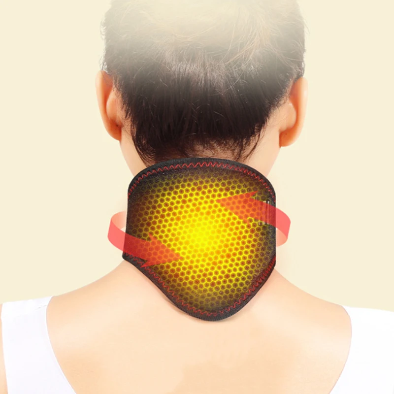Neck Shoulder Pulse Adjustable Electric Heating Neck Brace Cervical Vertebra Fatigue Therapy Neck Pain Relieve Strap Massage