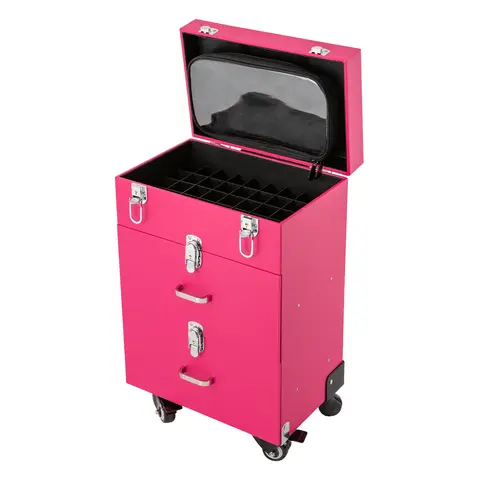 12 best sales गुलाबी मेकअप आयोजक - №6