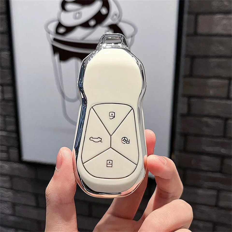 

TPU Key Case Cover For Xpeng Xiaopeng P5 P7 G9 G3i Smart 4 Buttons Protector Shell Bag Car Styling Accessories