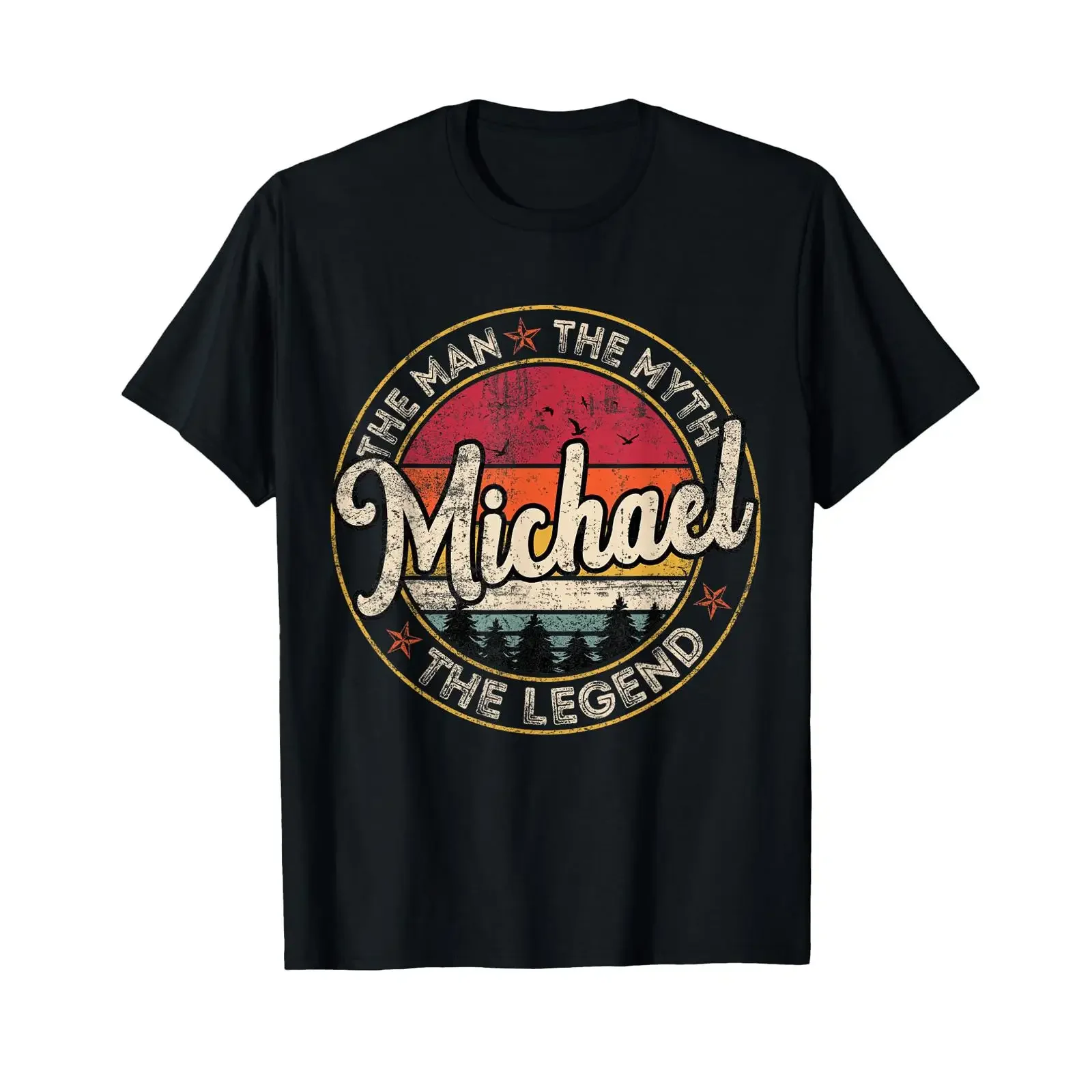 Michael The Man Myth Legend Personalized Name T Shirt vintage Washed Stretched Soft Comfortable Breathable Slightly Stylish