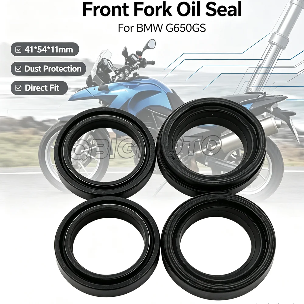4PCS Oil Seal Dust Cover Front Fork For BMW F650 G650GS K75 For Honda XR350R NSR250R/RR XR250 KDX125 ZXR400 ZX400 ZZR600 ZX600