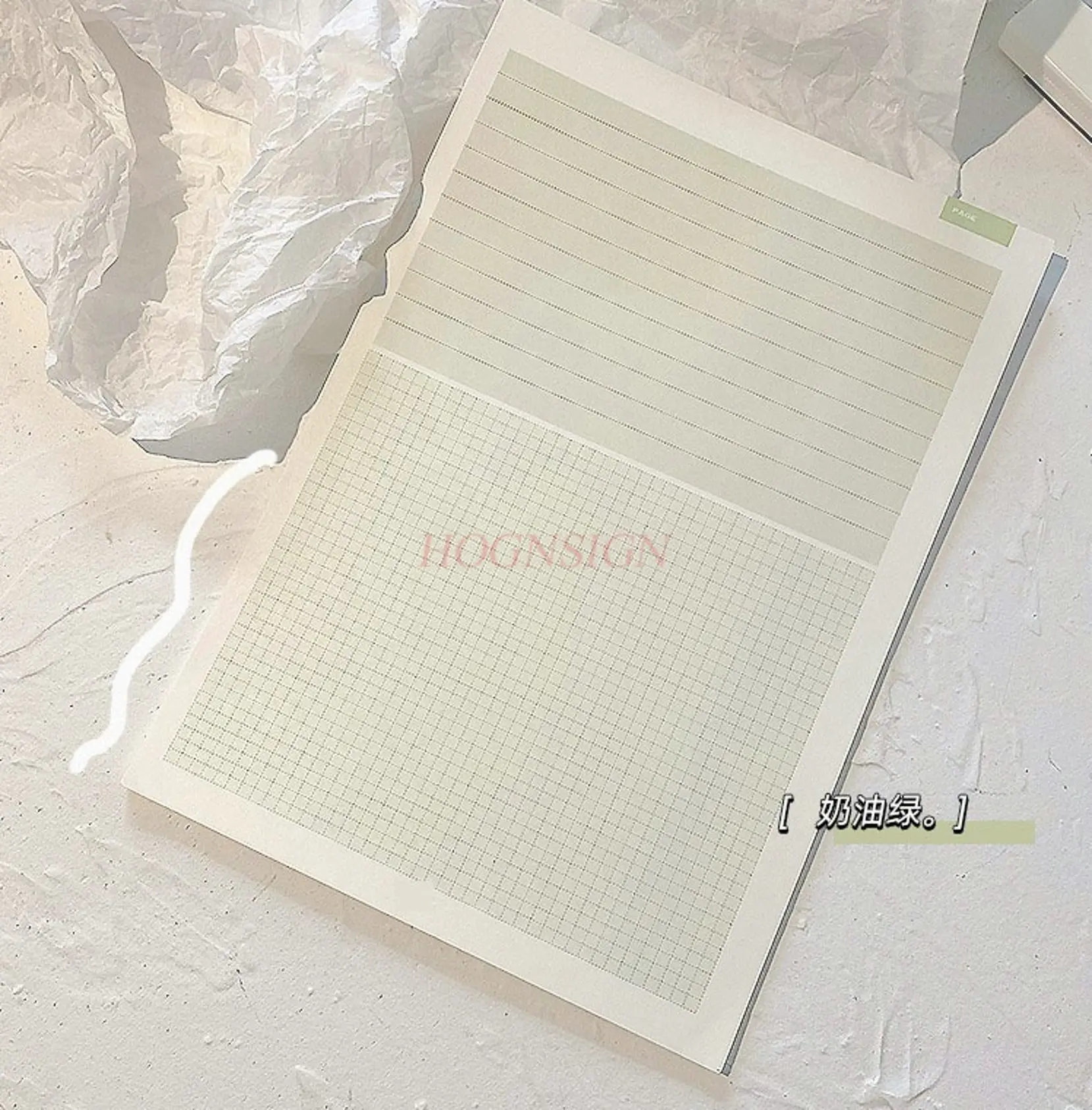 1book Minimally designed notebook, student notebook, cute notebook, photo paper notebook, non stick sticky notebook