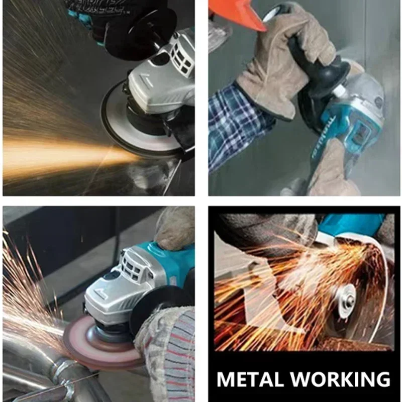🔥 DGA402 Makita18V 125 мм бесщеточная литиевая электрическая угловая шлифовальная машина перезаряжаемая режущая машина мощная полировальная машина