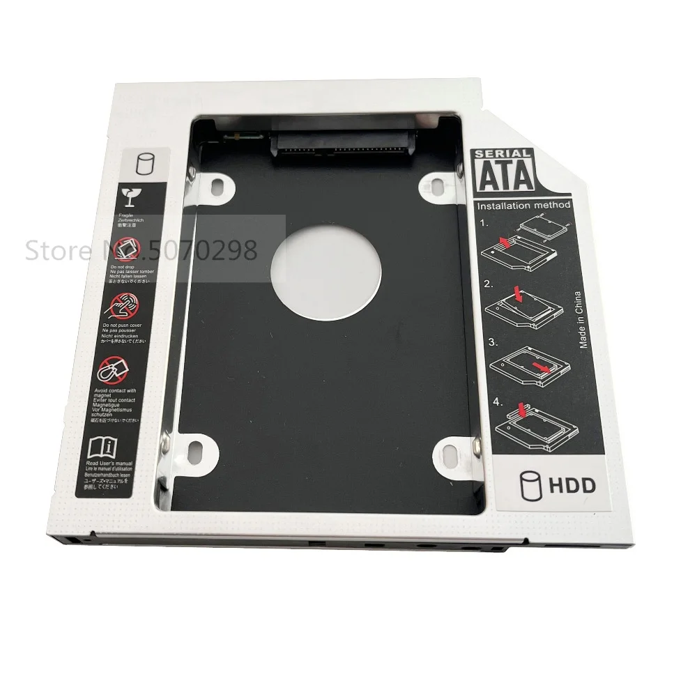 

12.7mm 2nd HDD SSD Hard Drive Optical Caddy for MSI GP70 GE70 GT60 GE60 GT70 SN-208AB SN-406 SN-506 CX620 GT30N CX640 DVRTD10RS